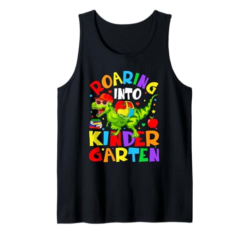 Funny Back to School Vibes Dinosaur Kids Tank Top von Cool Vibes Back to School Outfit Collection