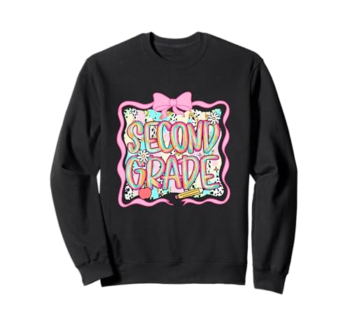 Funny Back to School Vibes Second Grade Kids Teacher Sweatshirt Funny Back to School Vibes Second Grade Kids Teacher Sweatshirt von Cool Vibes Back to School Outfit Collection
