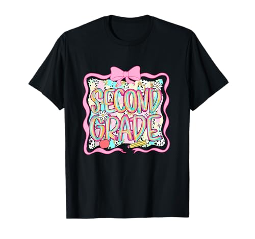 Funny Back to School Vibes Second Grade Kids Teacher T-Shirt von Cool Vibes Back to School Outfit Collection