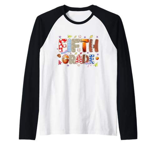 Funny Back to School Vibes Sportlehrer für Kinder der fünften Klasse Raglan von Cool Vibes Back to School Outfit Collection