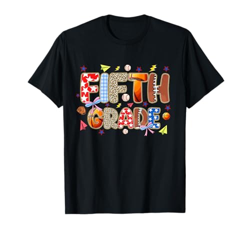 Funny Back to School Vibes Sportlehrer für Kinder der fünften Klasse T-Shirt von Cool Vibes Back to School Outfit Collection
