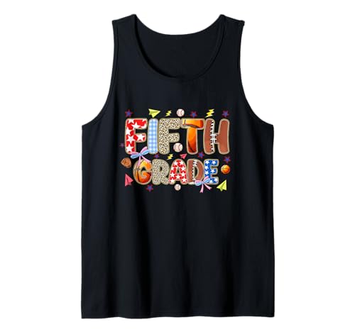 Funny Back to School Vibes Sportlehrer für Kinder der fünften Klasse Tank Top Funny Back to School Vibes Sportlehrer für Kinder der fünften Klasse Tank Top von Cool Vibes Back to School Outfit Collection