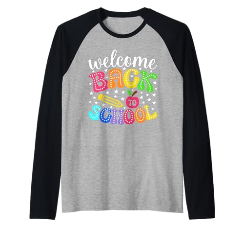 Funny Back to School Vibes for Teachers and Kids Raglan Funny Back to School Vibes for Teachers and Kids Raglan von Cool Vibes Back to School Outfit Collection