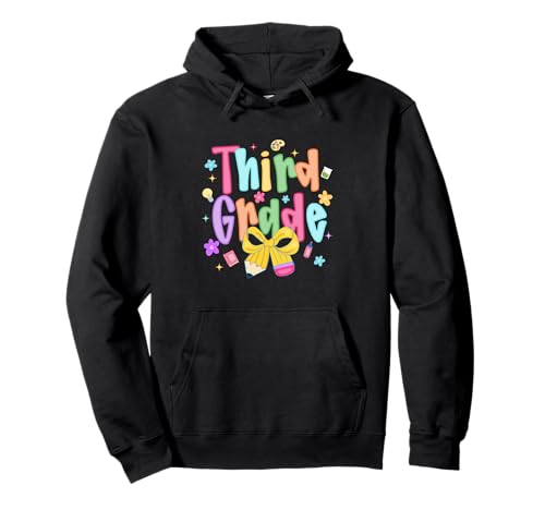 Funny Back to School Vibes for Third Grade Teacher Kids Pullover Hoodie von Cool Vibes Back to School Outfit Collection