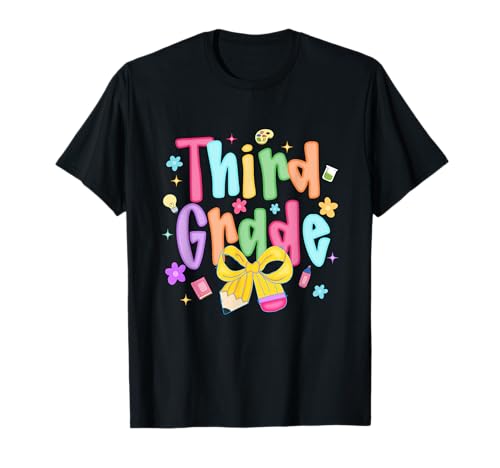 Funny Back to School Vibes for Third Grade Teacher Kids T-Shirt Funny Back to School Vibes for Third Grade Teacher Kids T-Shirt von Cool Vibes Back to School Outfit Collection