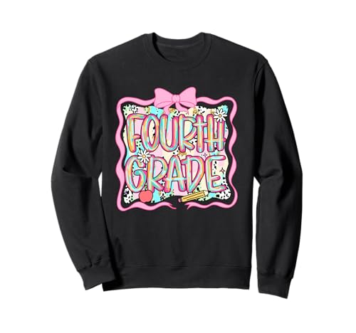 Lustiger Schulanfang für Kinder der vierten Klasse Sweatshirt Lustiger Schulanfang für Kinder der vierten Klasse Sweatshirt von Cool Vibes Back to School Outfit Collection