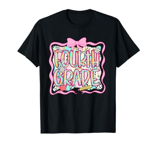 Lustiger Schulanfang für Kinder der vierten Klasse T-Shirt Lustiger Schulanfang für Kinder der vierten Klasse T-Shirt von Cool Vibes Back to School Outfit Collection