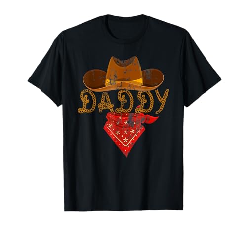 Daddy Howdy Cowboy Western Rodeo Vatertag Papa Männer Familie T-Shirt von Cool Western Dad Howdy Hat Father's Day Gifts