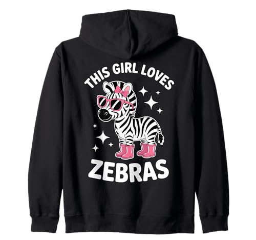 Zebras Girl Lustiges Zebra Kapuzenjacke Zebras Girl Lustiges Zebra Kapuzenjacke von Cool Zebra Funny Zebras Girl Design