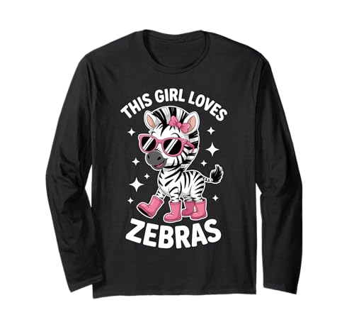 Zebras Girl Lustiges Zebra Langarmshirt Zebras Girl Lustiges Zebra Langarmshirt von Cool Zebra Funny Zebras Girl Designs