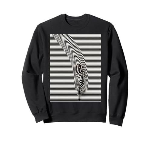 Zebra Optical Illusion, Herren, Damen, Kinder Sweatshirt von Cool Zebra print