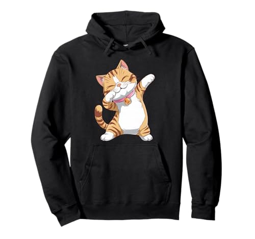 Dabbing Cat Design - Funky Dab Dance Cat für Frauen Pullover Hoodie von Cool and Quirky Cat Lover Apparel Co.