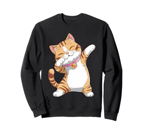 Dabbing Cat Design - Funky Dab Dance Cat für Frauen Sweatshirt von Cool and Quirky Cat Lover Apparel Co.
