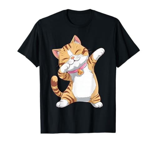 Dabbing Cat Design - Funky Dab Dance Cat für Frauen T-Shirt von Cool and Quirky Cat Lover Apparel Co.