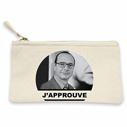 Cool and The Bag Jacques Chirac Federmäppchen, Natur, 13X12,5X6cm von Cool and The Bag