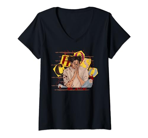 Damen Cooler Kerl, der sich in Kunst verliebt Ich bin Choso T-Shirt mit V-Ausschnitt Damen Cooler Kerl, der sich in Kunst verliebt Ich bin Choso T-Shirt mit V-Ausschnitt von Cool art work