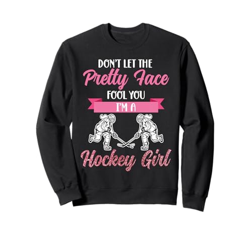 Eishockey Mädchen Feldhockey Frauen Spruch Sweatshirt von Cool field hockey saying team