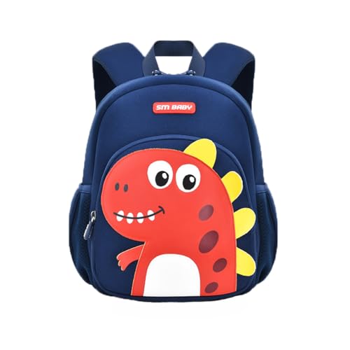 Cool&D Baby Rucksack Kindergarten Rucksack Cartoon Muster Schultasche Anti-verloren Rucksack für Jungen und Mädchen 1-6 Jahre (Blau-R L26*12 * 34cm) von Cool&D