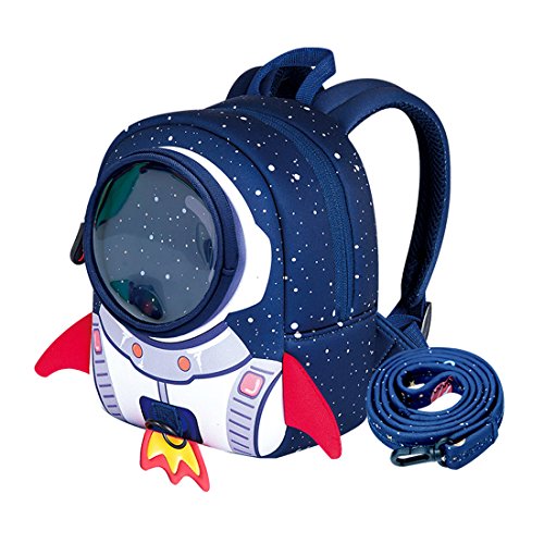 Cool&D Baby Rucksack Kindergarten Rucksack Rakete Muster Schultasche Anti-verloren Rucksack für Jungen und Mädchen 1-3 Jahre von Cool&D