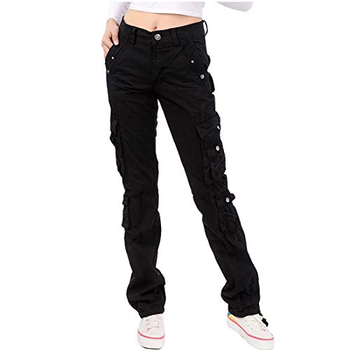 Cool&D Damen Cargohose Cargo Hose Casual Freizeit Sports Hose Arbeitshose mit Multi Pockets von Cool&D