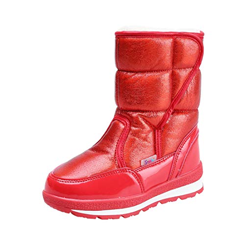 Cool&D Damen Schneestiefel Mädchen Winterstiefel Warm Gefütterte Stiefel Winter Schuhe Mutter Tochter Schneestiefel von Cool&D