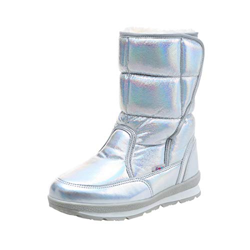 Cool&D Damen Schneestiefel Mädchen Winterstiefel Warm Gefütterte Stiefel Winter Schuhe Mutter Tochter Schneestiefel von Cool&D