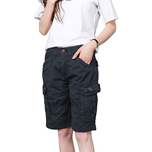 Cool&D Damen Shorts Cargo Shorts Bermudas Kurze Hosen Freizeit Sports Shorts mit Multi Pockets von Cool&D