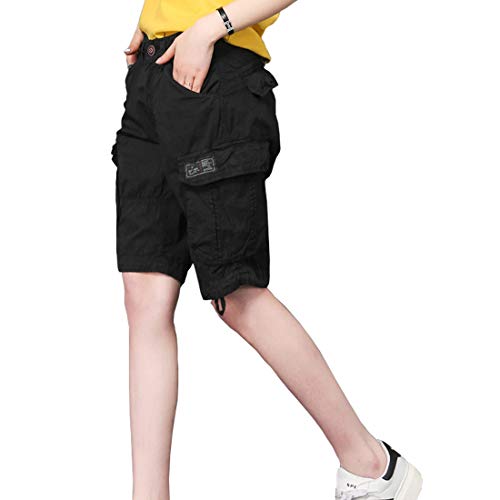 Cool&D Damen Shorts Cargo Shorts Bermudas Kurze Hosen Freizeit Sports Shorts mit Multi Pockets von Cool&D