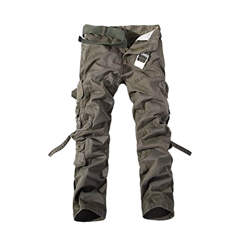 Cool&D Herren Cargo Hose Loose Casual Freizeit Sports Hose Arbeitshose mit Multi Pockets von Cool&D