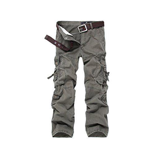 Cool&D Herren Cargo Hose Loose Casual Freizeit Sports Hose Arbeitshose mit Multi Pockets von Cool&D