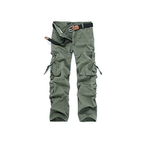Cool&D Herren Cargo Hose Loose Casual Freizeit Sports Hose Arbeitshose mit Multi Pockets von Cool&D