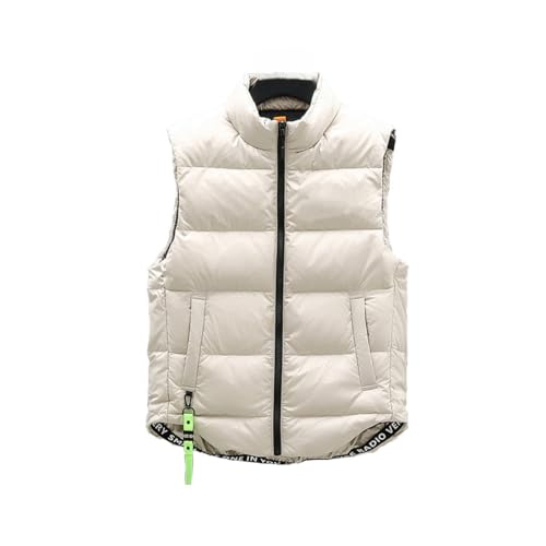 Cool&D Herren Jungen Daunenweste Daunen Weste Steppweste Winterweste Winterjacke(Khaki,EU M) von Cool&D