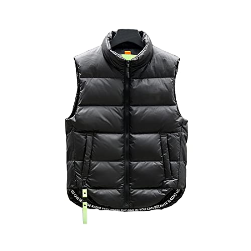 Cool&D Herren Jungen Daunenweste Daunen Weste Steppweste Winterweste Winterjacke(Schwarz,EU M) von Cool&D