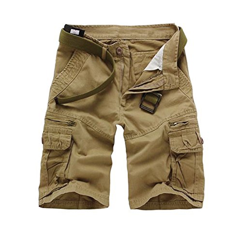 Cool&D Herren Shorts Cargo Shorts Bermudas Kurze Hosen Freizeit Sports Shorts mit Multi Pockets von Cool&D