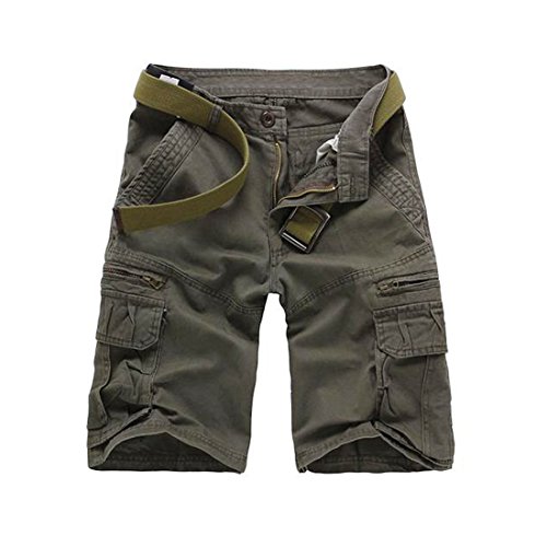 Cool&D Herren Shorts Cargo Shorts Bermudas Kurze Hosen Freizeit Sports Shorts mit Multi Pockets von Cool&D