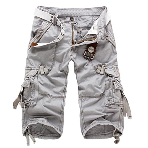 Cool&D Herren Shorts Cargo Shorts Bermudas Kurze Hosen Freizeit Sports Shorts mit Multi Pockets von Cool&D