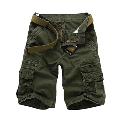 Cool&D Herren Shorts Cargo Shorts Bermudas Kurze Hosen Freizeit Sports Shorts mit Multi Pockets von Cool&D