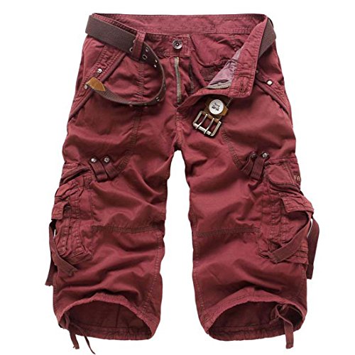 Cool&D Herren Shorts Cargo Shorts Bermudas Kurze Hosen Freizeit Sports Shorts mit Multi Pockets von Cool&D