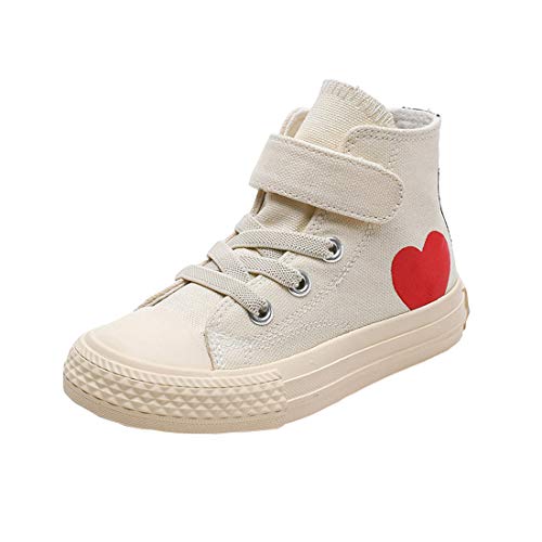 Cool&D Kinder Canvas Sneaker Segeltuchschuhe Unisex Leinwand Sportlich Schuhe High-Top Sportschuhe von Cool&D