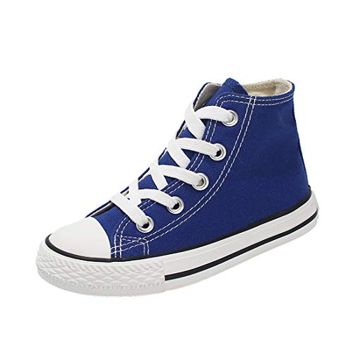 Cool&D Kinder Canvas Sneaker Segeltuchschuhe Unisex Leinwand Sportlich Schuhe High-Top Sportschuhe von Cool&D