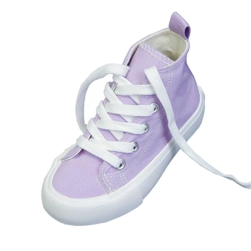 Cool&D Kinder Canvas Sneaker Segeltuchschuhe Unisex Leinwand Sportlich Schuhe High-Top Sportschuhe von Cool&D