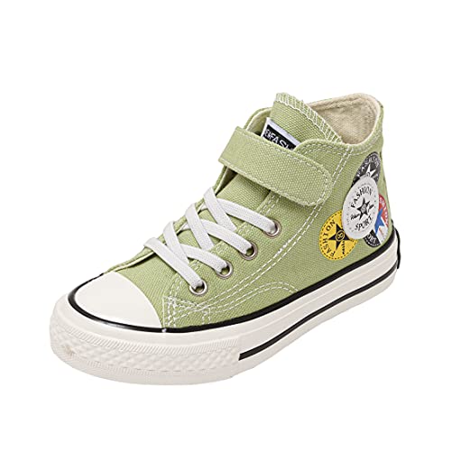 Cool&D Kinder Canvas Sneaker Segeltuchschuhe Unisex Leinwand Sportlich Schuhe High-Top Sportschuhe von Cool&D