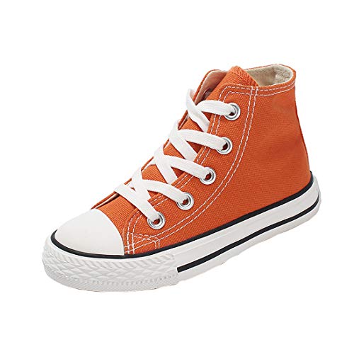 Cool&D Kinder Canvas Sneaker Segeltuchschuhe Unisex Leinwand Sportlich Schuhe High-Top Sportschuhe von Cool&D