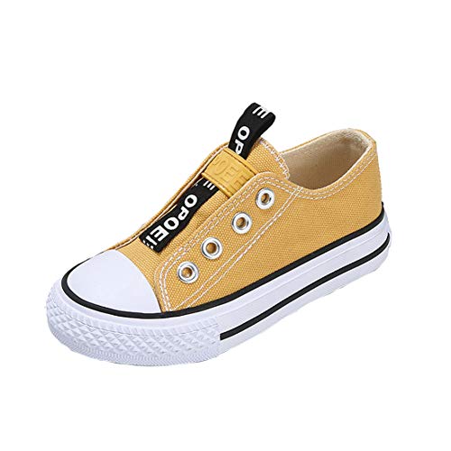 Cool&D Kinder Canvas Sneaker Segeltuchschuhe Unisex Leinwand Sportlich Schuhe Low-Top Sportschuhe von Cool&D