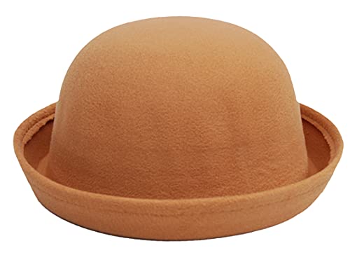 Cool4 Damen Filz Melone Bowler Hut Freizeit Party Elegant WME02 (Camel) von Cool4