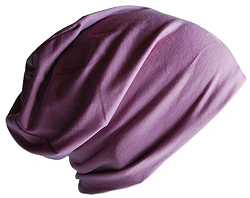 Cool4 Jersey Beanie Baumwolle meliert Slouch Chemo Unisex Mütze Cap A29 (Alt Rosa) von Cool4