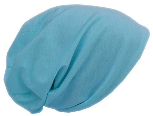 Cool4 Sommer Jersey Beanie Baumwolle meliert Slouch Chemo Unisex Mütze Cap A29 (Pastellmint) von Cool4