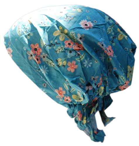 Cool4 Sommer Kopftuch Strand Bandana Meer Beanie Sonne Sonnenschutz Mütze Chemo Cap A04 (Mint Pastell farbig geblümt) von Cool4