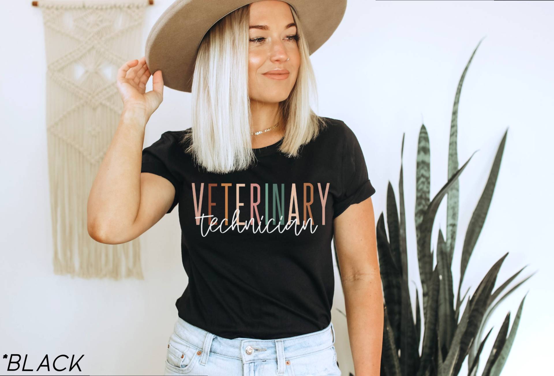 Tierarzt T-Shirt Für Frauen - Süßes Geschenk Neue Tierliebhaber Sie Vet Tech Shirt Geburtstagsgeschenk von CoolCatComp
