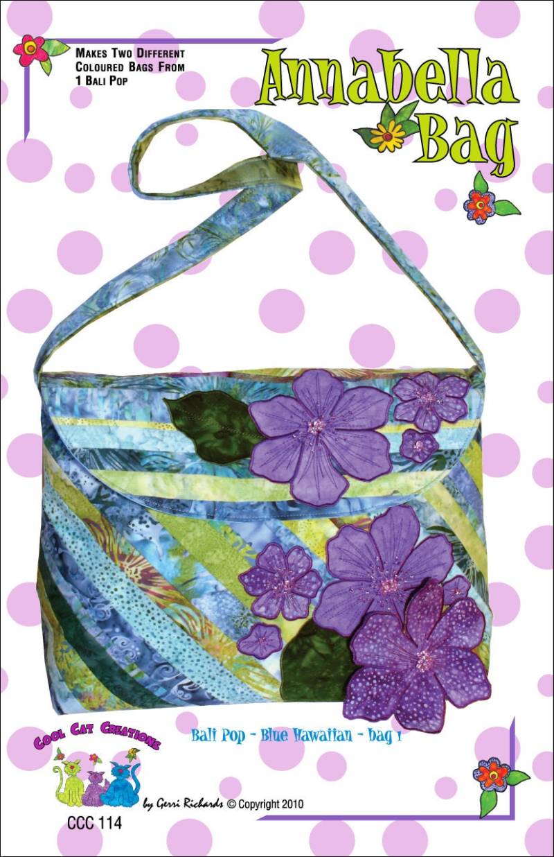 Annabella Taschenmuster, Für Großes Stück Und Appliqued, Perlentasche Von Cool Cat Creations Annabella Taschenmuster, Für Großes Stück Und Appliqued, Perlentasche Von Cool Cat Creations von CoolCatCreationQuilt